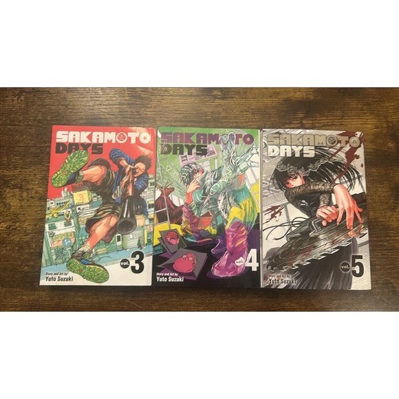 Viz Media Other - Sakamoto Days Manga Volumes 3 4 5 Yuto Suzuki VIZ Media Shonen Jump English Lot
